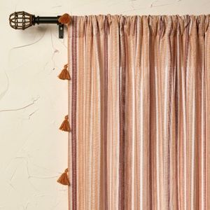 2 Woven Striped Light Filtering Curtain Panel - Opalhouse designed with Jungalow